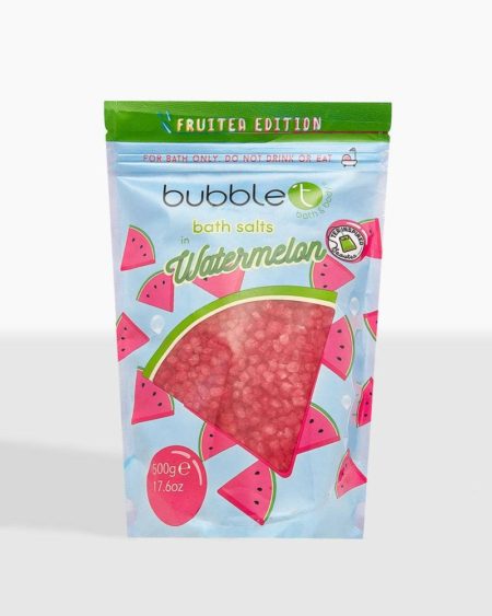 Bubble T Fruitea Edition Relaxing Watermelon Bath Salts (500g) | Cosmetica-shop.com