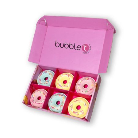 Bubble T Donut Bath Bomb Fizzer Gift Set (6 x 58g) | Cosmetica-shop.com