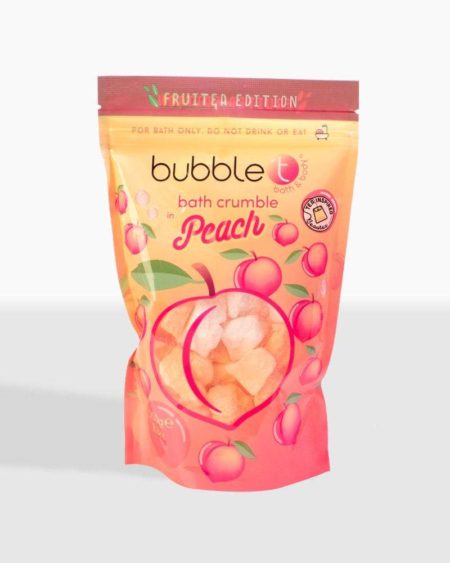 Bubble T Fruitea Edition Fizzing Peach Bath Crumble (250g) | Cosmetica-shop.com