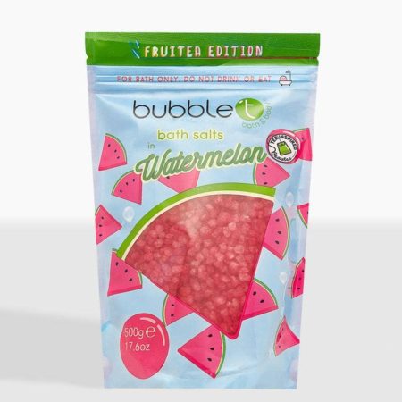 Bubble T Fruitea Edition Relaxing Watermelon Bath Salts (500g) | Cosmetica-shop.com