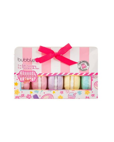 Bubble T Sweetea Shop Macaron Bath Bomb Gift Set (5 x50g) | Cosmetica-shop.com