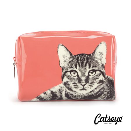 Catseye London Etching Cat Large Beauty Bag | Cosmetica-shop.com