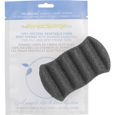 Konjac Body Sponge Bamboo Charcoal | Cosmetica-shop.com