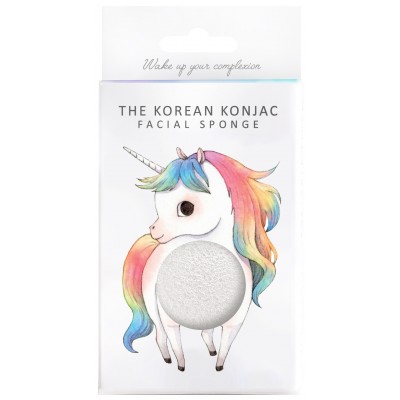 Konjac Facial Sponge Puff Mythical Standing Unicorn Original | Cosmetica-shop.com