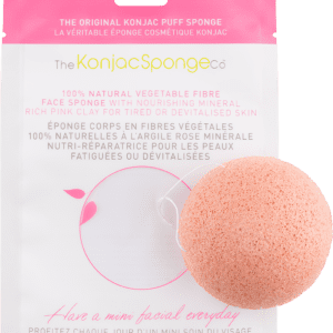 Konjac Facial Sponge Puff Pink Clay | Cosmetica-shop.com