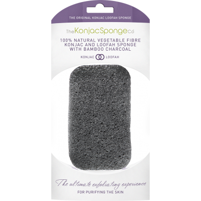 Konjac Loofah Medley Body Sponge With Bamboo Charcoal | Cosmetica-shop.com