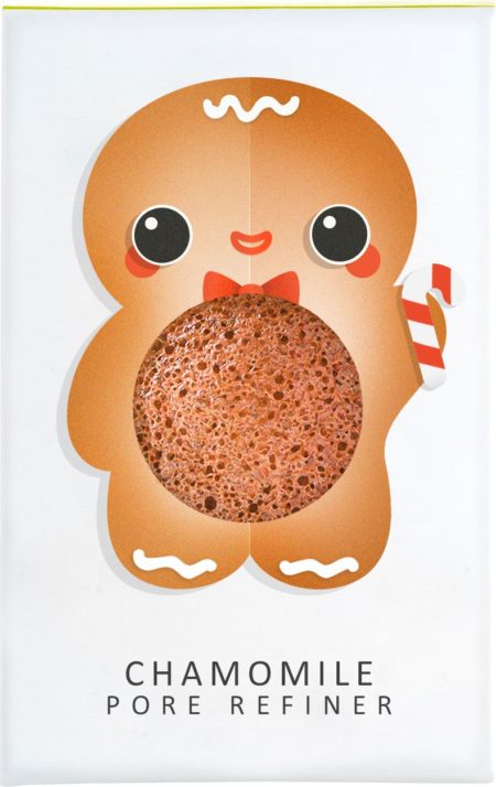 Konjac Mini Pore Refiner Gingerbread Man Chamomile | Cosmetica-shop.com